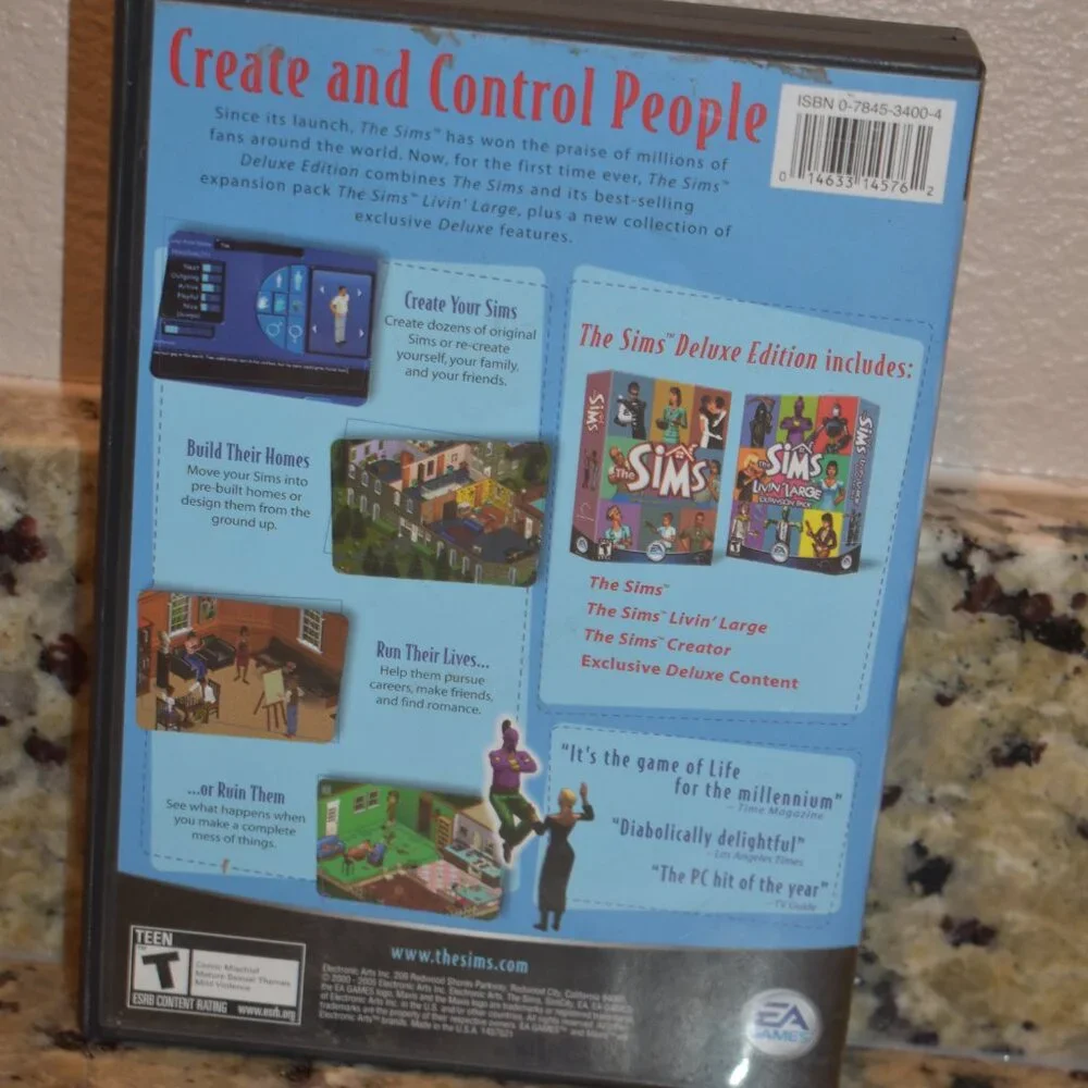 The Sims Deluxe Edition PC CD